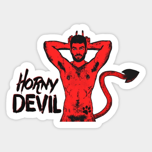 Horny Devil (Cropped Version) Sticker by JasonLloyd